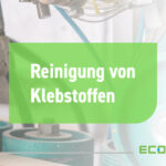Eine Maschine trägt Klebstoff auf