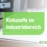 Industrieller Kleber wird aufgetragen