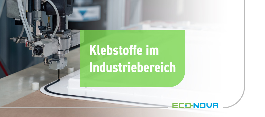 Industrieller Kleber wird aufgetragen