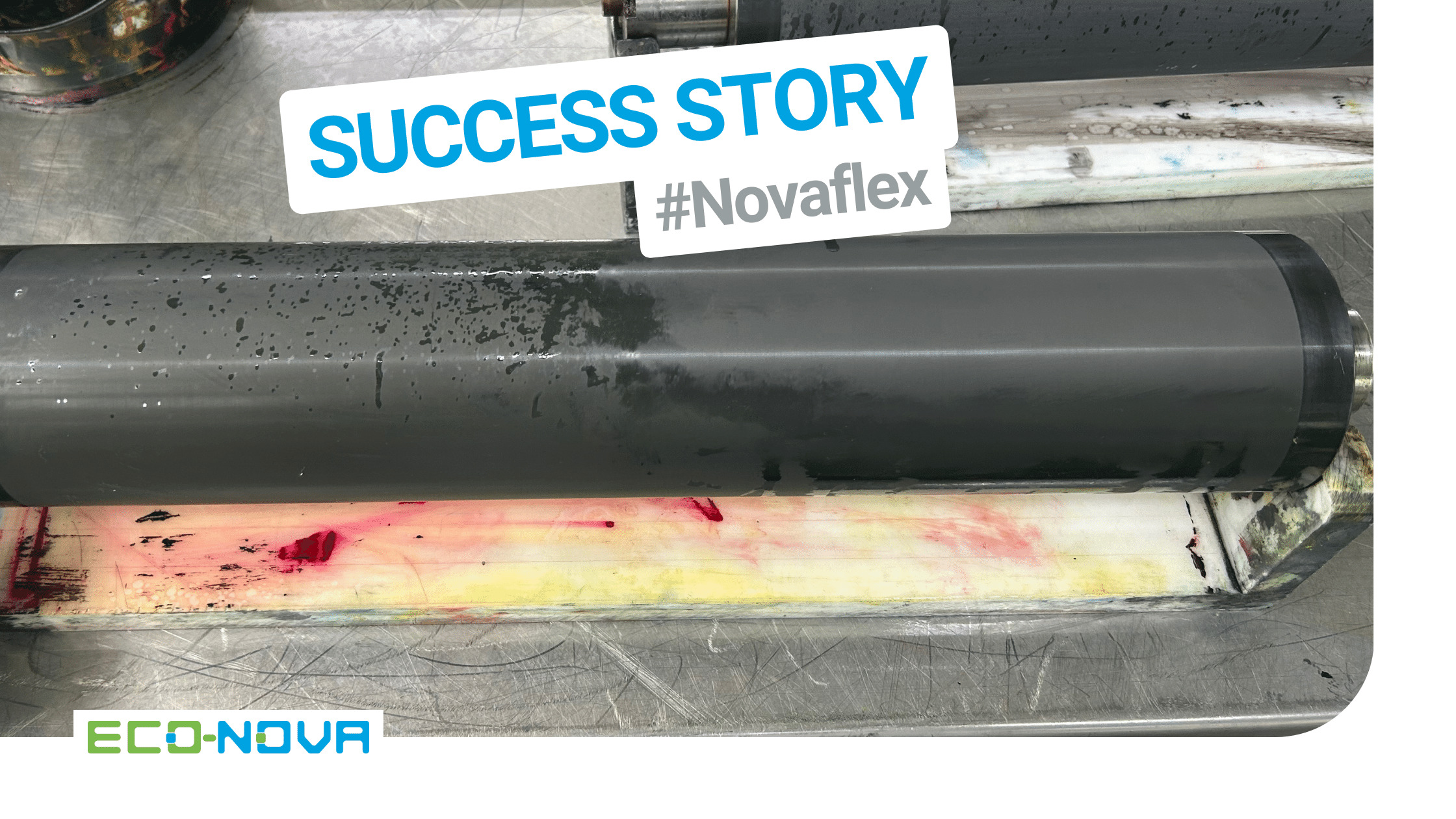 Anilox roll cleaning with Novaflex