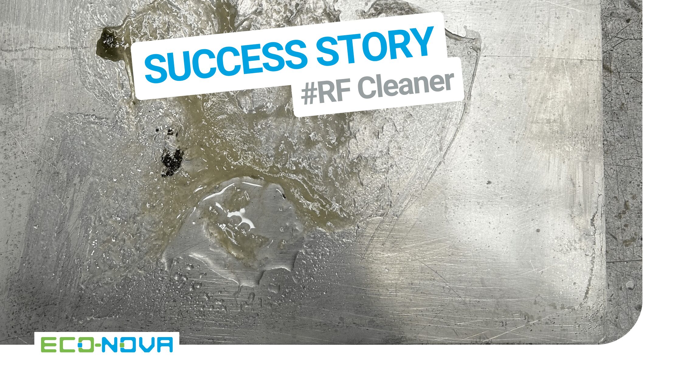 Removal of oil-wax-rubber deposits with RF Cleaner